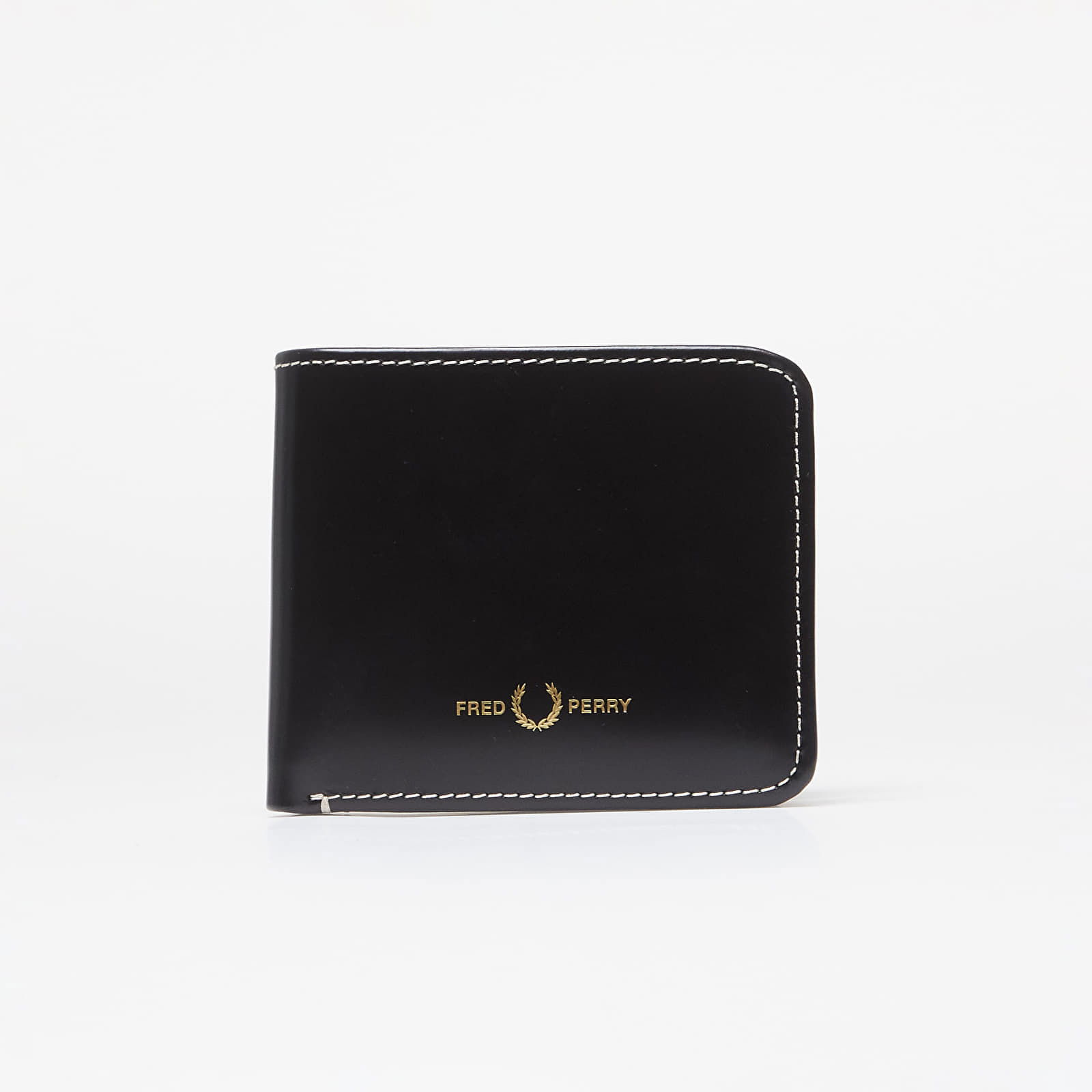 Box Leather Billfold Wallet Black Universal