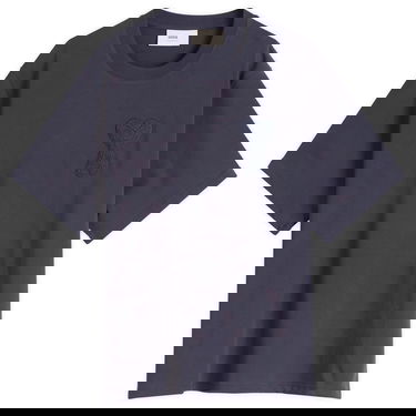 Tričko AMI AMI Paris Men's Woven Logo T-Shirt, Size Large Navy | HTS055-726-4011, 1