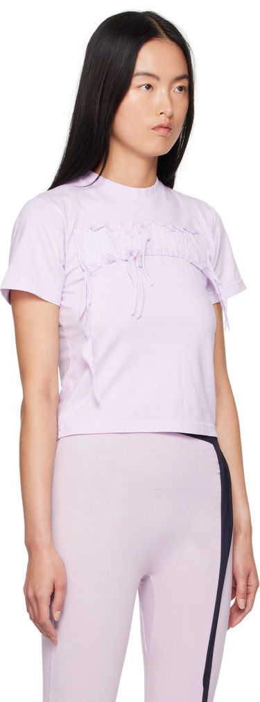 Tričko Ottolinger Ottolinger Distressed Otto Fitted T-Shirt Fialová | 2215014014, 1