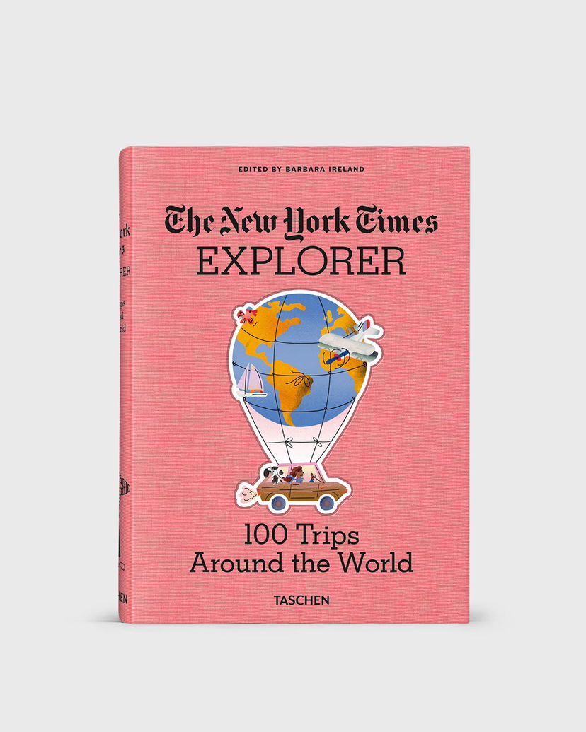 Kniha a časopis TASCHEN Books The New York Times Explorer 100 Trips Around the World Ružová | 9783836584173