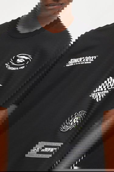 Tričko AAPE by A Bathing Ape Fancy Main Multi-Patch Graphic Short-Sleeve T-Shirt Čierna | AAPTEM1566XXN, 3