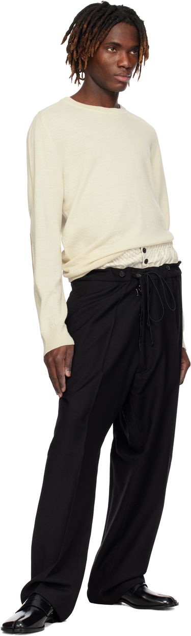 Nohavice Maison Margiela Maison Margiela Layered Trousers Čierna | S50KA0658 M35415, 3