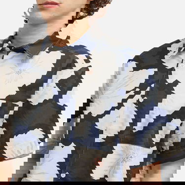 Košeľa A.P.C. Floral Print Short Sleeve Shirt Modrá | COHEH-H12541-IAK, 5