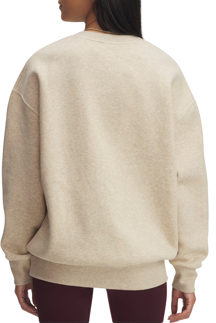Mikina Under Armour Icon Fleece Oversized Crewneck Sweatshirt Béžová | 1379475-305, 1