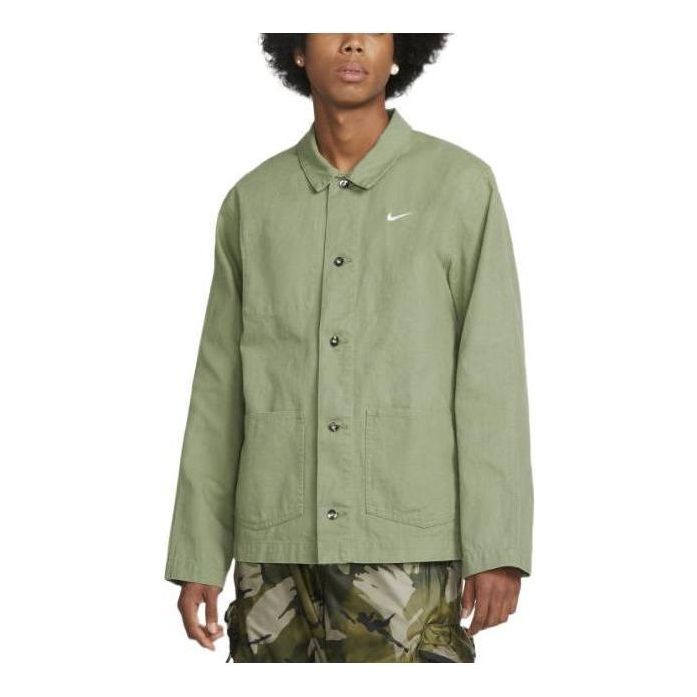 Košeľa Nike Chore Heavyweight Cotton Jacket Zelené | DQ5185-386