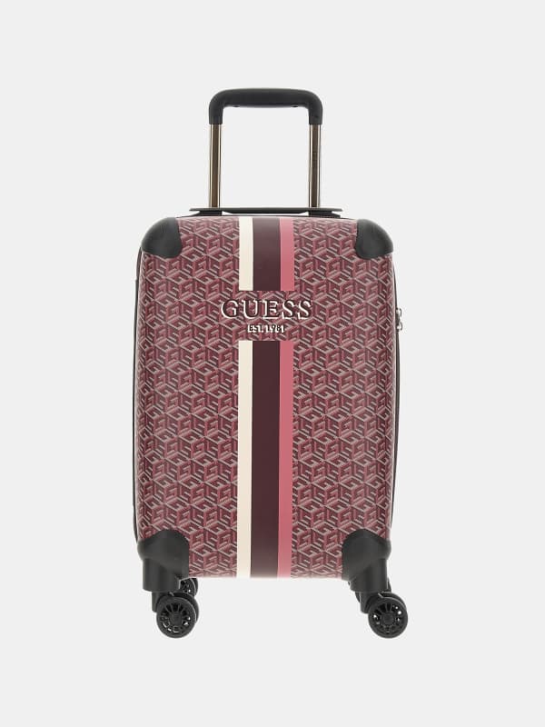 Cestovná taška GUESS Wilder G Cube Logo Trolley Fialová | TWS74529830, 0