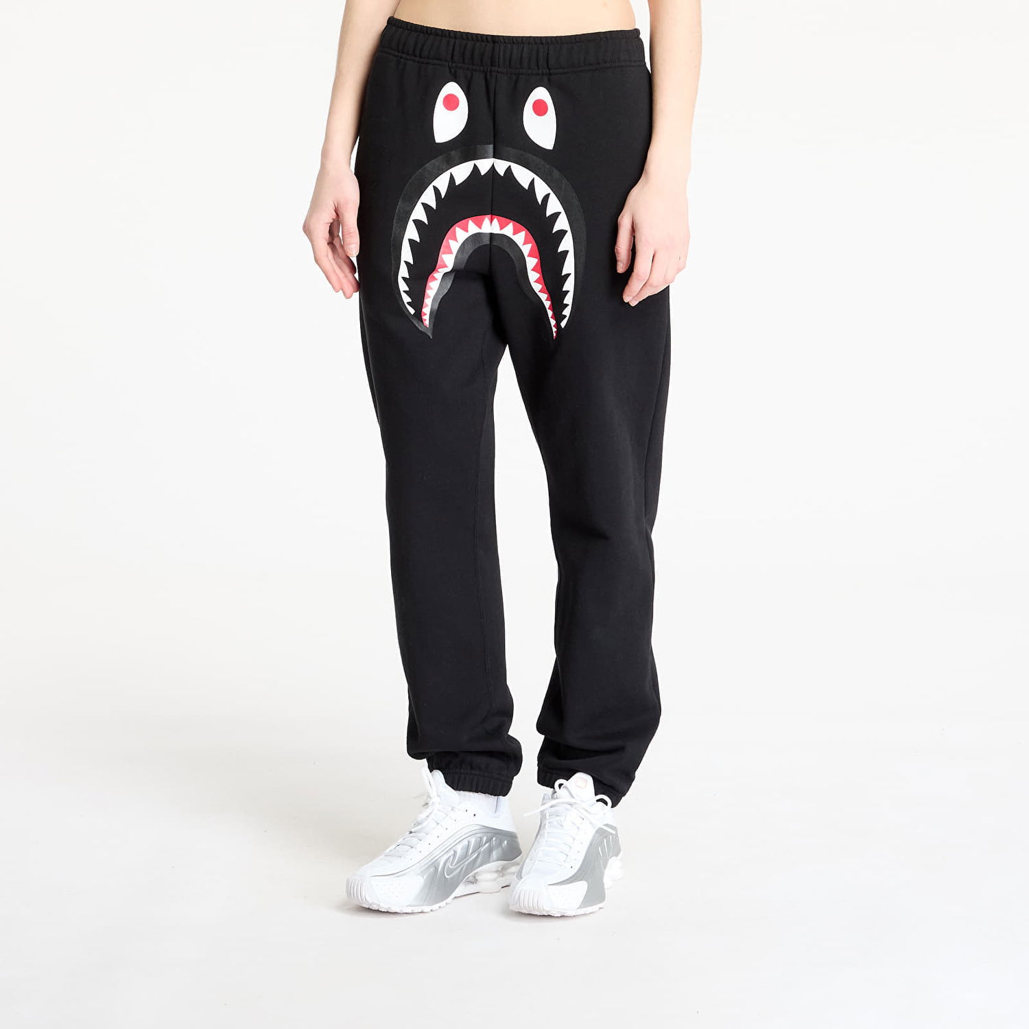 Tepláky BAPE A BATHING APE Shark Regular Fit Sweatpants Čierna | 001PTL301009MBLK, 0