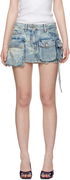 Attico Fay Denim Miniskirt