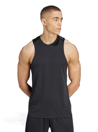 Tielko adidas Originals Designed for Training HEAT.RDY HIIT Training Tank Top Čierna | IM1101