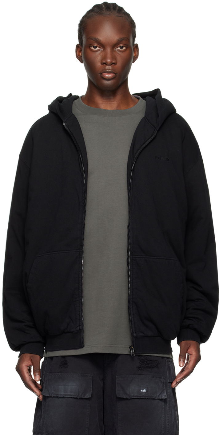 Mikina We11done Padded Full-Zip Hoodie Čierna | WD-TJ2-24-870-U-BK, 0