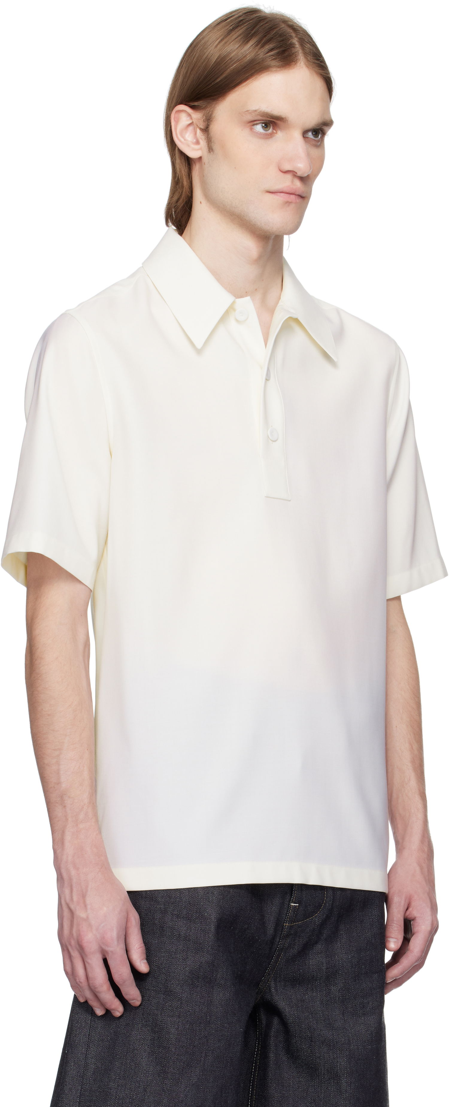 Polo tričko Jil Sander Jil Sander Virgin Wool Polo Biela | J21DL0223_J40224, 1