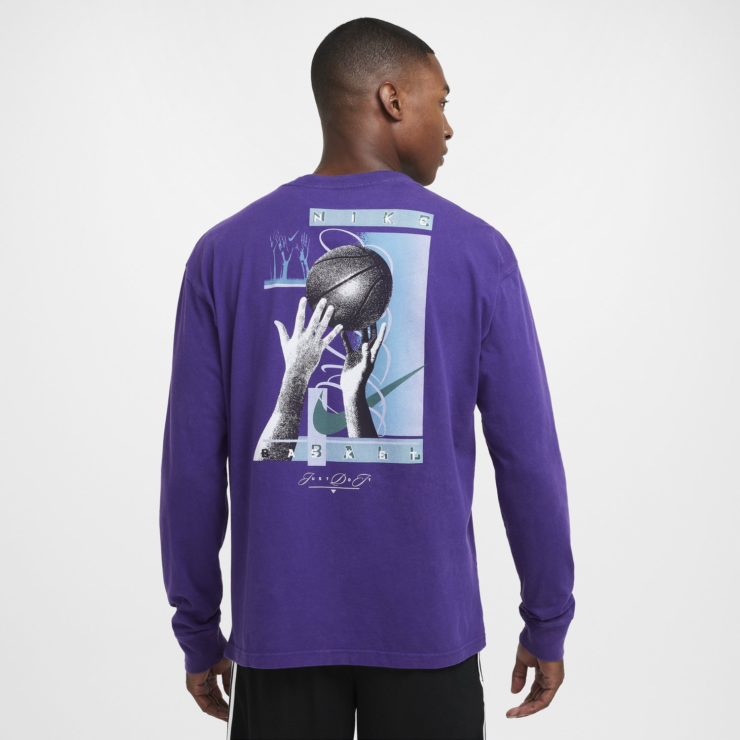 Tričko Nike Max90 Basketball Long Sleeve T-Shirt Fialová | HF6195-504, 1