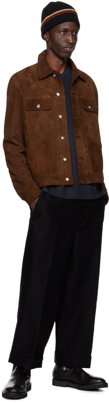Bunda Paul Smith Paul Smith Trucker Suede Jacket Hnedá | M1R-017Y-K01930-69, 3