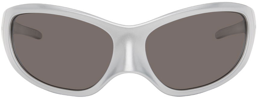 Slnečné okuliare Balenciaga Skin XXL Cat Sunglasses "Silver" Metalická | BB0252S-005, 0