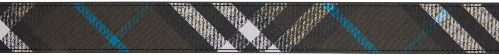 Burberry Check Faux-Leather Belt