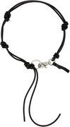 OUR LEGACY Ladon Knotted Cord Necklace with Carabiner Clasp