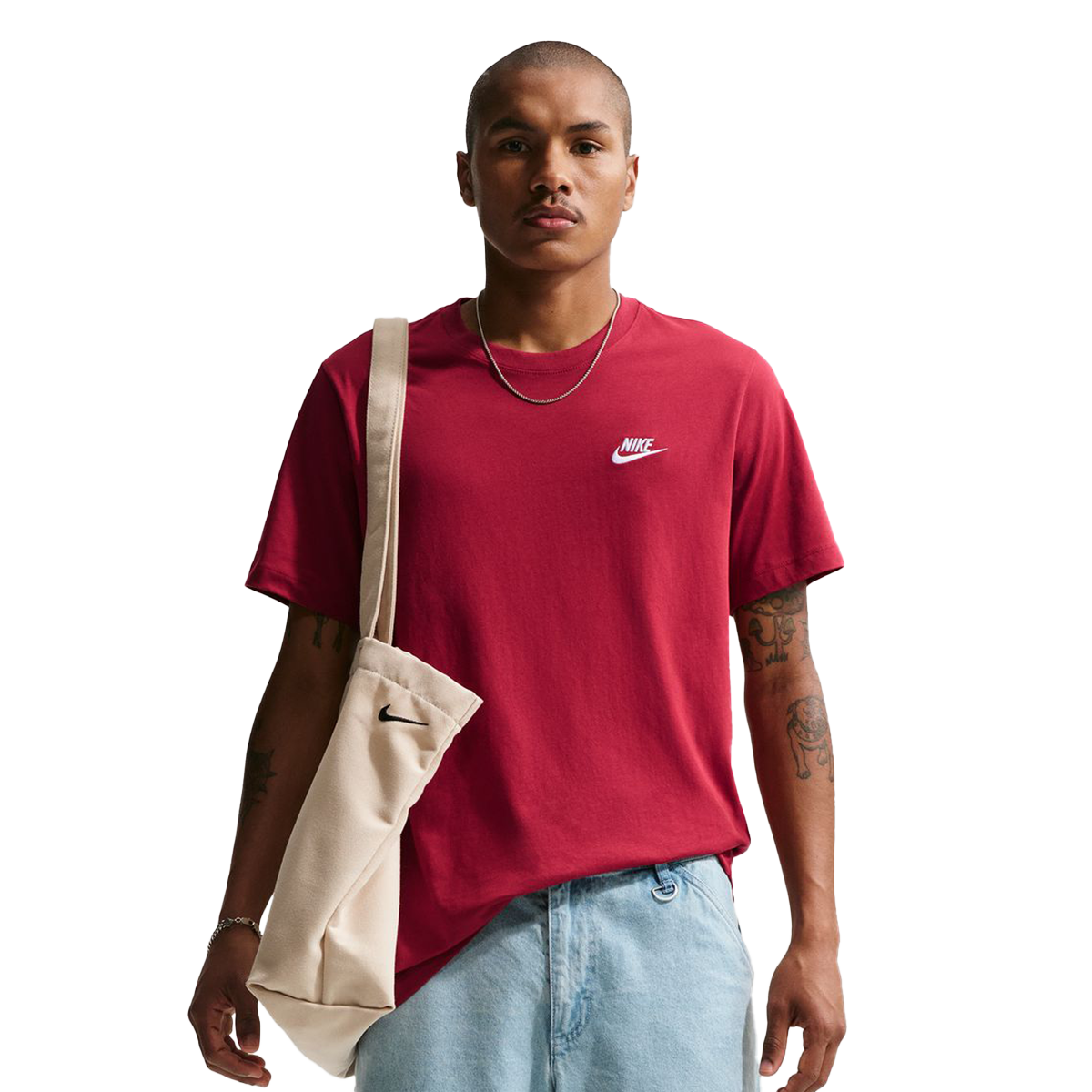 Tričko Nike T-Shirt NSW Club Tee Červená | AR4997-613, 0