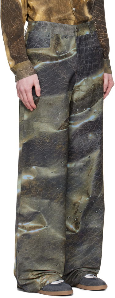 Džínsy Serapis Serapis Golden Hour Printed Jeans Hnedá | SS25_DE_1W, 1