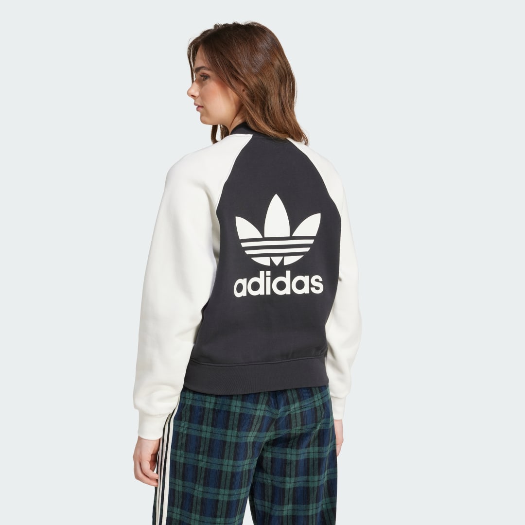 Bomber bunda adidas Performance Adicolor Classics Trefoil Colleague Čierna | IZ2832, 1