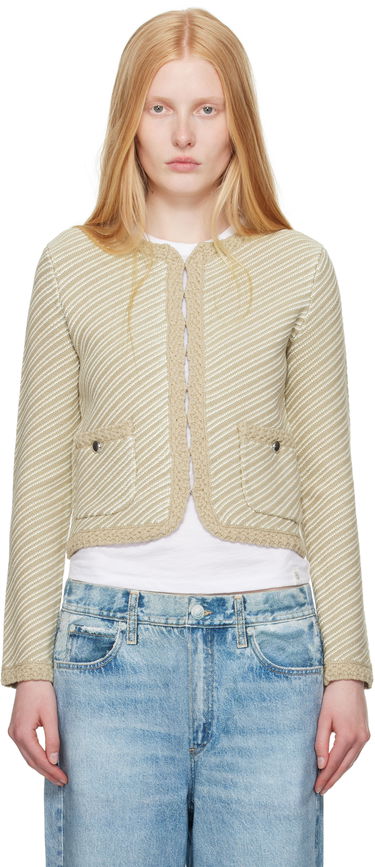 Sveter rag & bone Rag & Bone Claire Knit Cardigan Béžová | WAS25P026SD26, 0