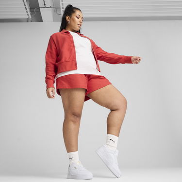Bomber bunda Puma Women's PREMIUM ESS Knit Cardigan Červená | 629781_15, 2