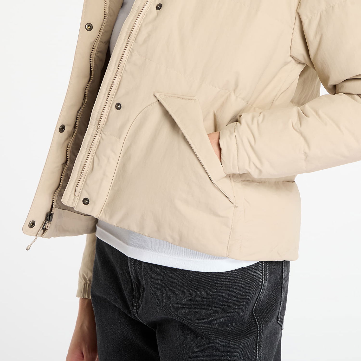 Bunda Patagonia Downdrift Jacket Oar Tan W/ Seabird Grey Béžová | 20625 OTSG, 1