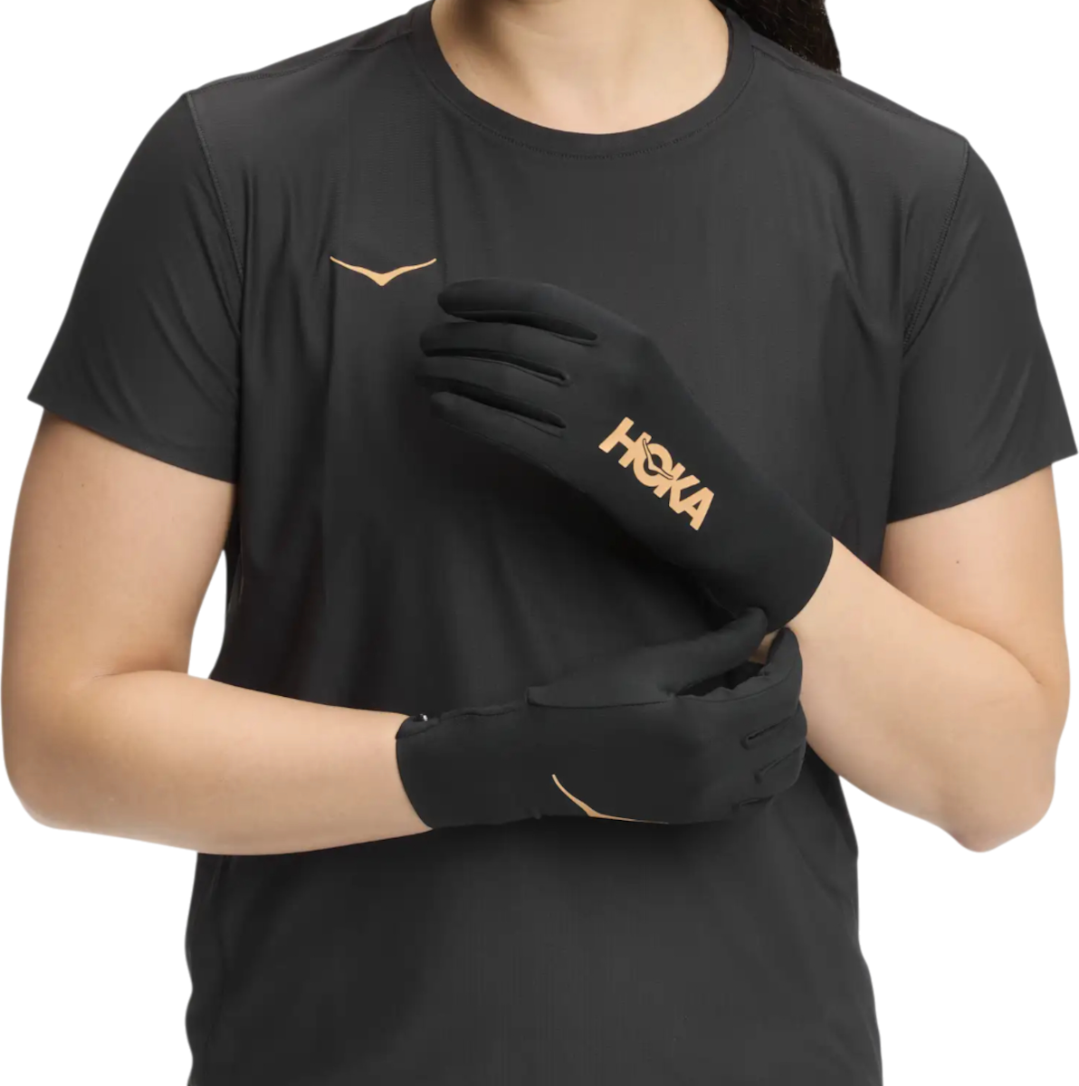 Rukavice Hoka One One Airolite Run Gloves Čierna | 1151232-bkgd, 0