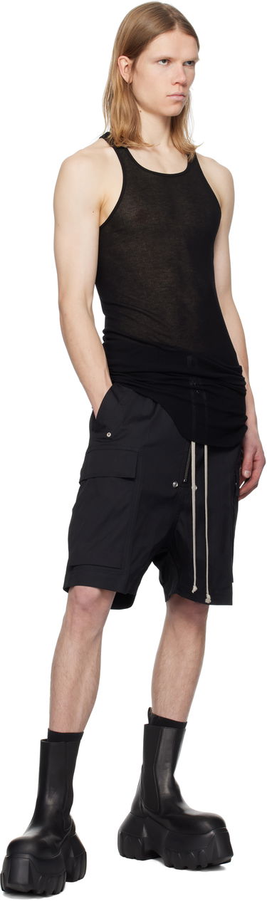 Šortky Rick Owens Rick Owens Hollywood Cargobela Shorts Čierna | RU01E5360 TE, 3