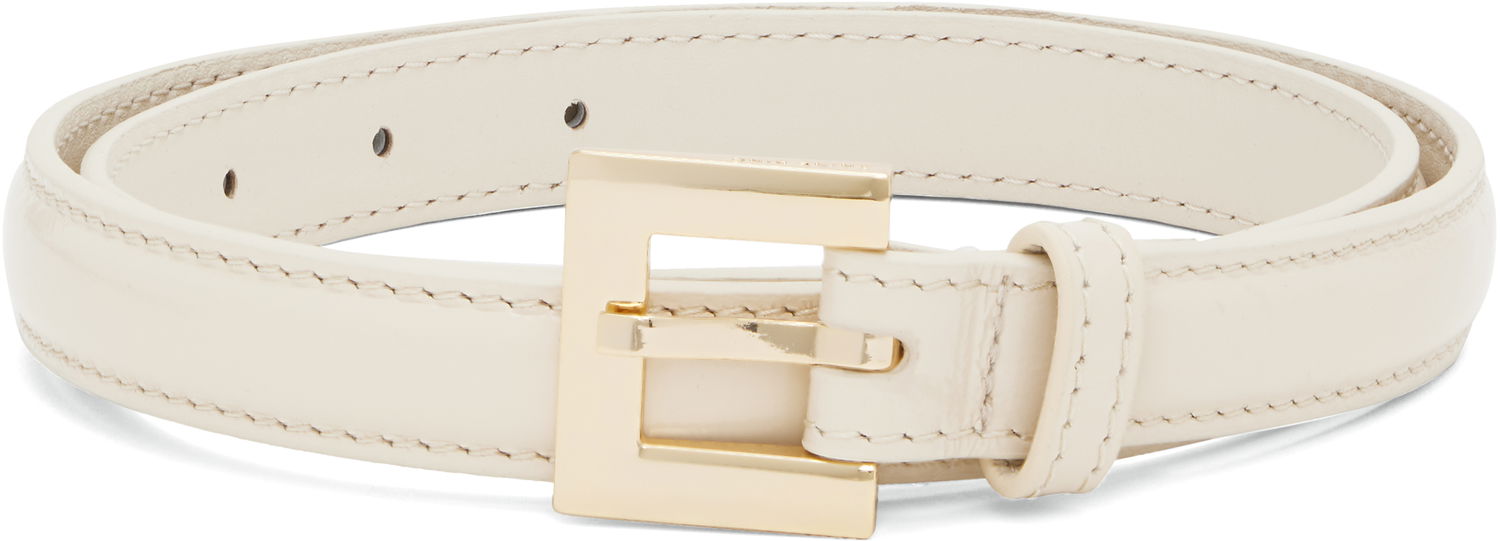 Opasok Anine Bing ANINE BING Nicola Leather Belt Béžová | A-12-11376-IVY17, 0