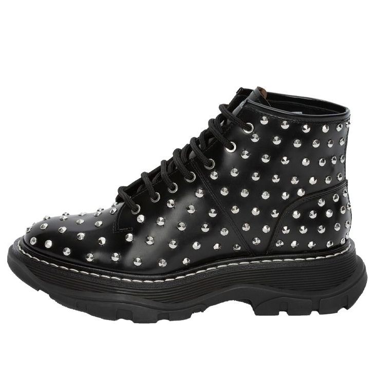 Tenisky a topánky Alexander McQueen Alexander McQueen Studded Ankle Boots Čierna | 595470WHQSG1090