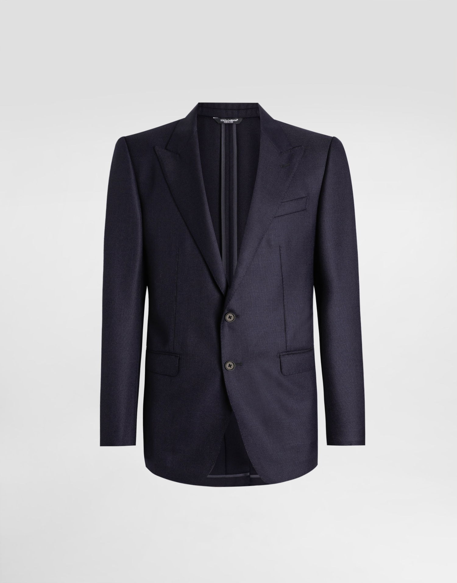 Bunda Dolce & Gabbana Dolce & Gabbana Taormina Single-Breasted Wool Jacket Navy | G2NW0TFU25EB0665, 0