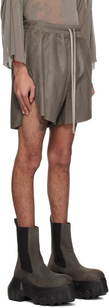 Šortky Rick Owens Rick Owens Hollywood Boxers Leather Shorts Čierna | RR01E5306 LBA, 4