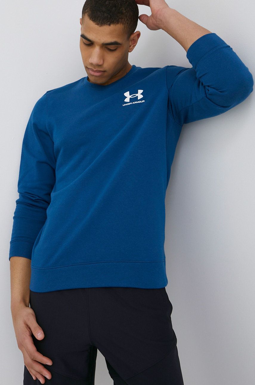 Mikina Under Armour Crew Sweatshirt Navy | 1370404, 0