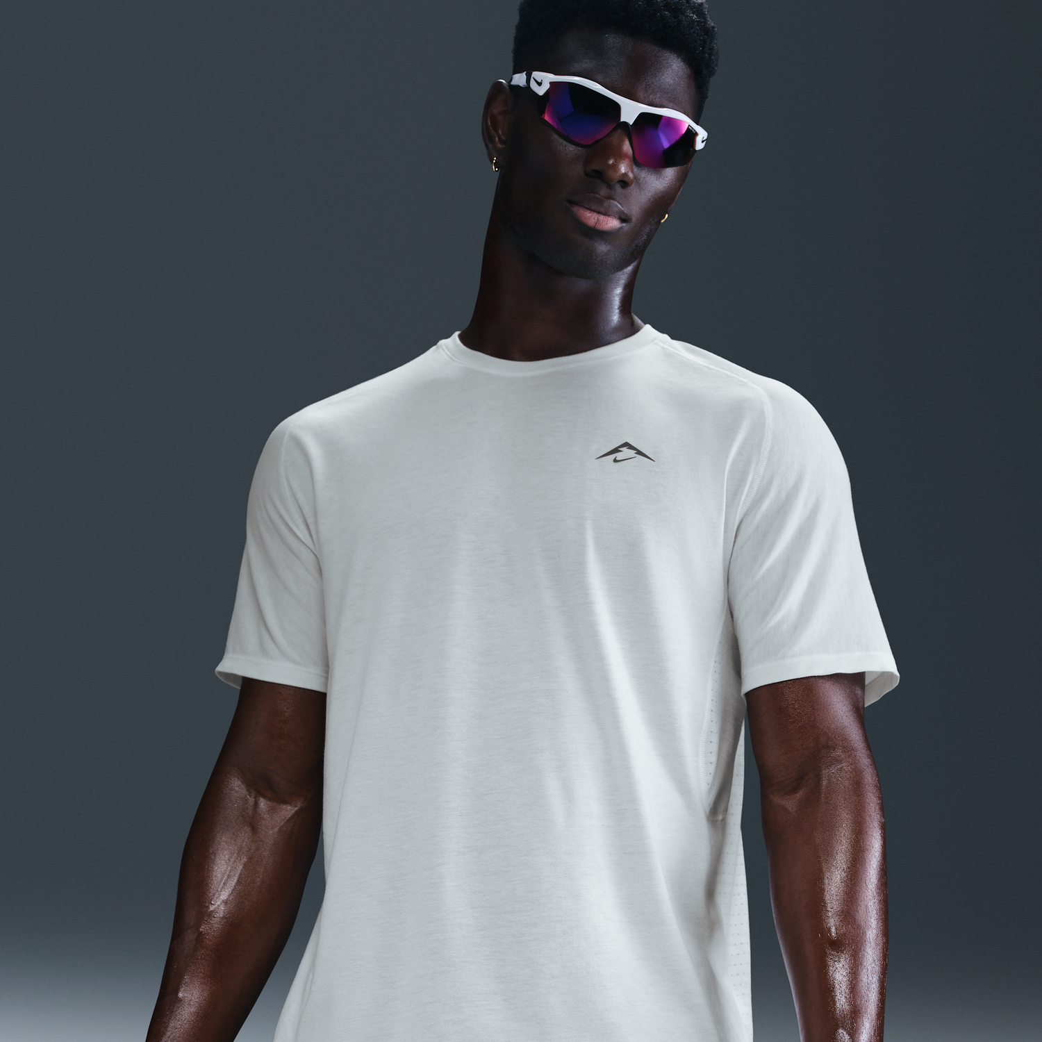 Tričko Nike Solar Chase Dri-FIT Short Sleeve Running T-Shirt Biela | HJ3580-121, 0