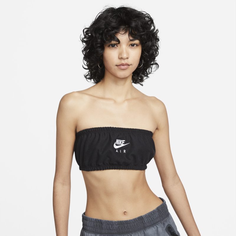 Podprsenka Nike Air Pique Bandeau Top Čierna | DM6460-010, 0
