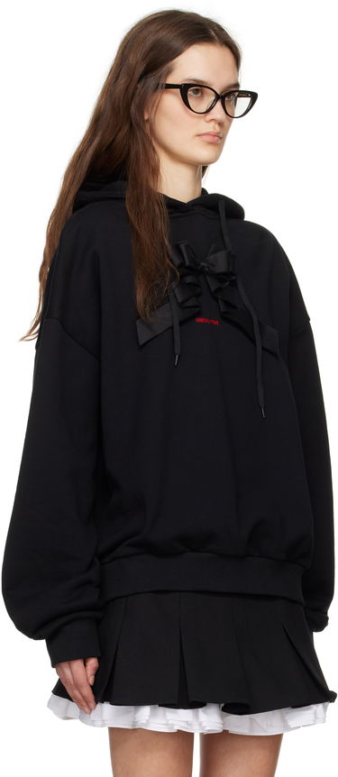 Mikina SHUSHU/TONG SHUSHU/TONG 3D Bow Loose Fit Hoodie Čierna | FSDDTO16 XGM360, 1