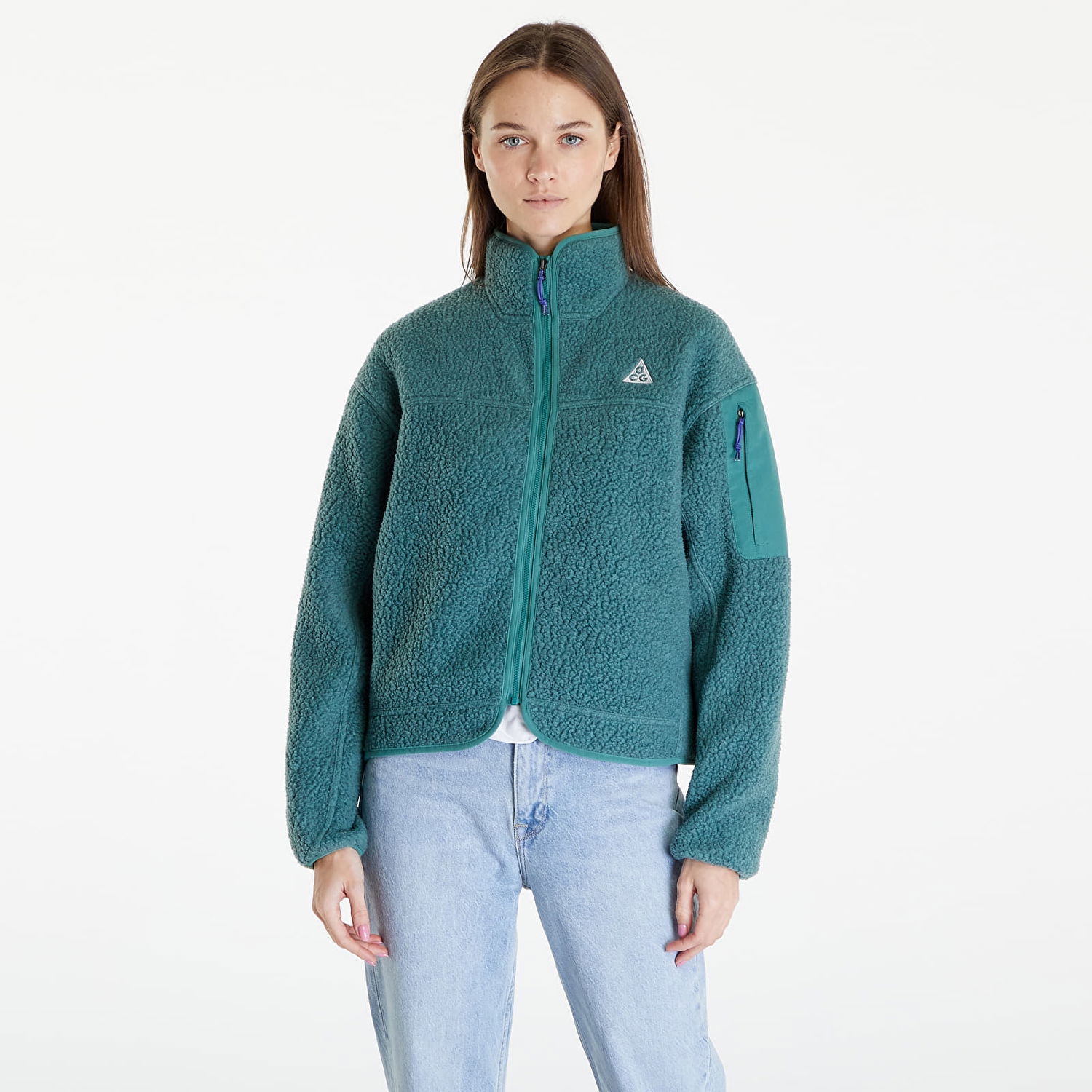 Mikina Nike ACG "Arctic Wolf" Polartec Oversized Fleece Full-Zip Jacket Green Zelené | FB8006-361, 0