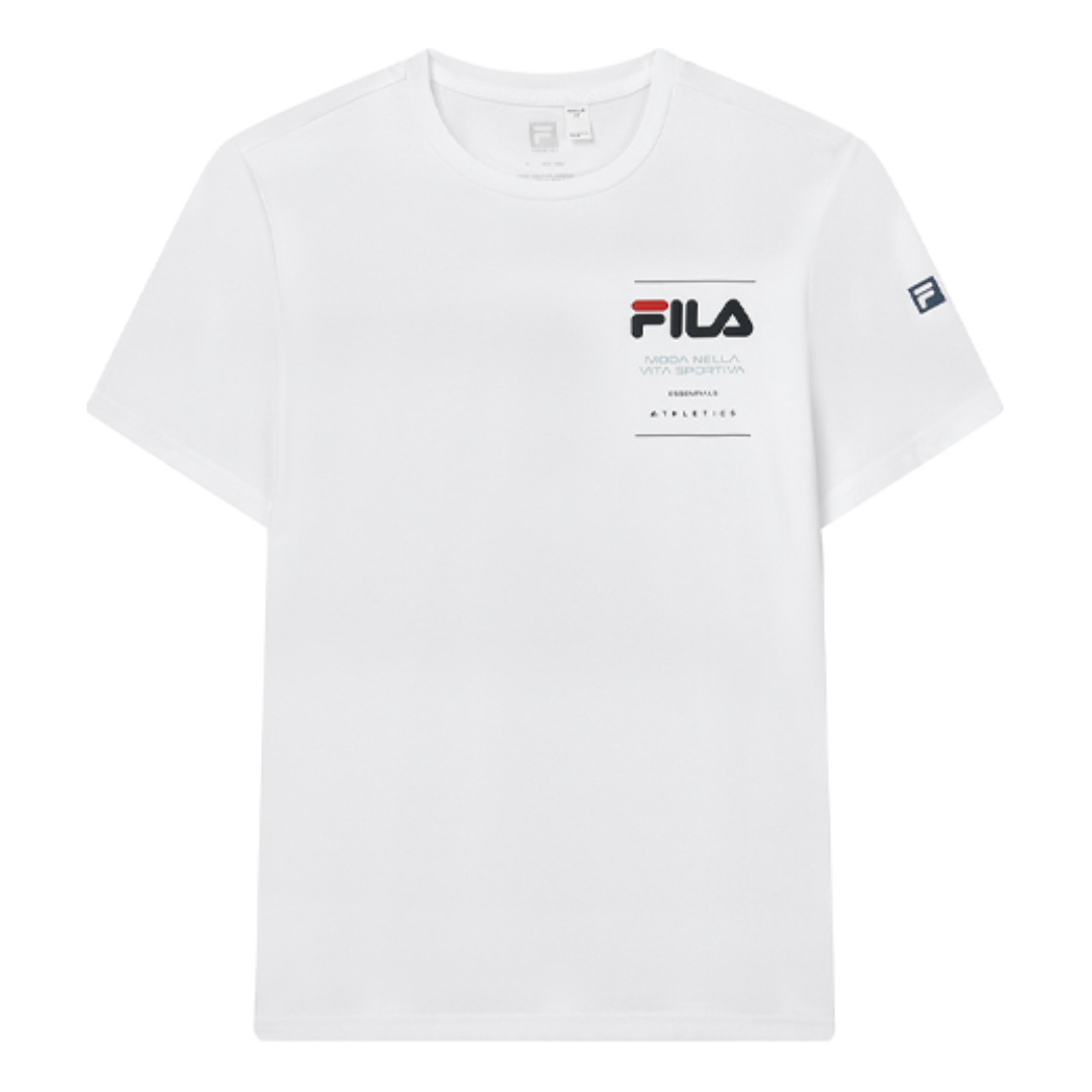 Tričko FILA Athletics Collection Logo T-Shirt Biela | A11M321199A-WT, 0
