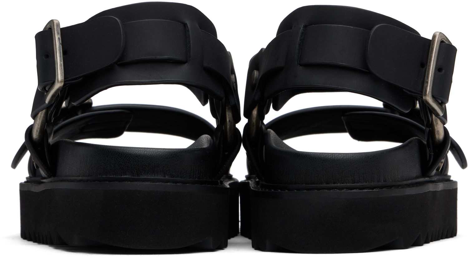 Doplnky Acne Studios Acne Studios Leather Buckle Sandals Čierna | AD0707-, 1