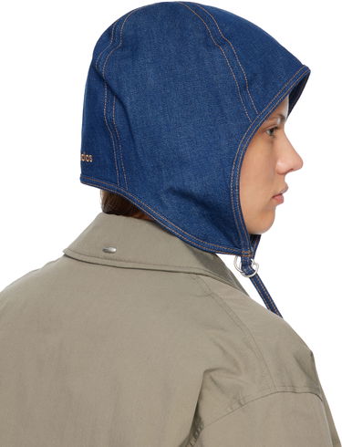 Klobúk Acne Studios Stitched Denim Cinch Hat Modrá | C40432-, 2