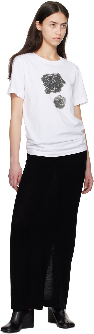Tričko Marni Marni Brushed Rose Cotton Jersey T-Shirt Biela | THJE0293PA USCX64, 3