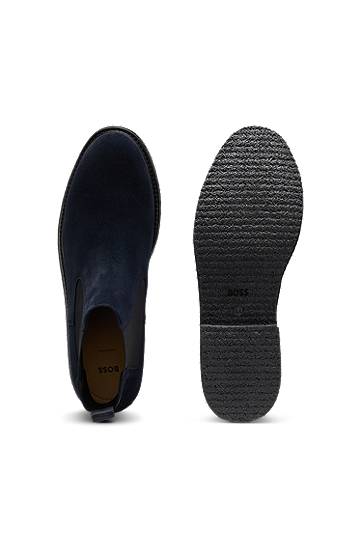 Oblečenie a doplnky BOSS Suede Chelsea Boots Navy | 50548076, 1