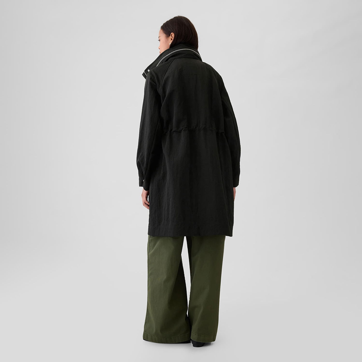 Bunda GAP Jacket Nylon Parka Black M Čierna | 498993-00, 1