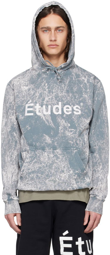 Mikina Études Klein Acid Wash Hoodie Modrá | E24MM254A01483, 0