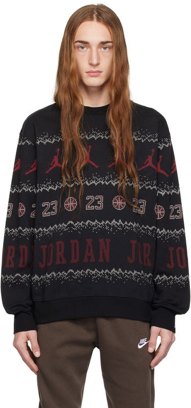Mikina Jordan Holiday Sweatshirt Čierna | FD7463-010, 0