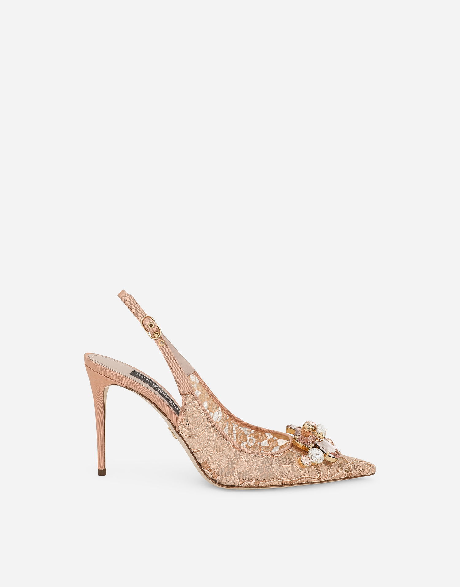 Tenisky a topánky Dolce & Gabbana Slingback Lace Pumps Béžová | CG0712AQ07480240, 0