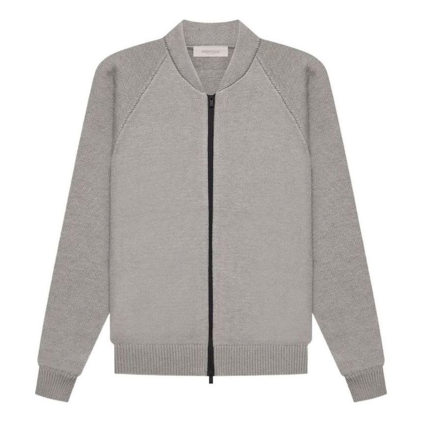 Sveter Fear of God Essentials Zip Cardigan Šedá | FOG-SS22-096