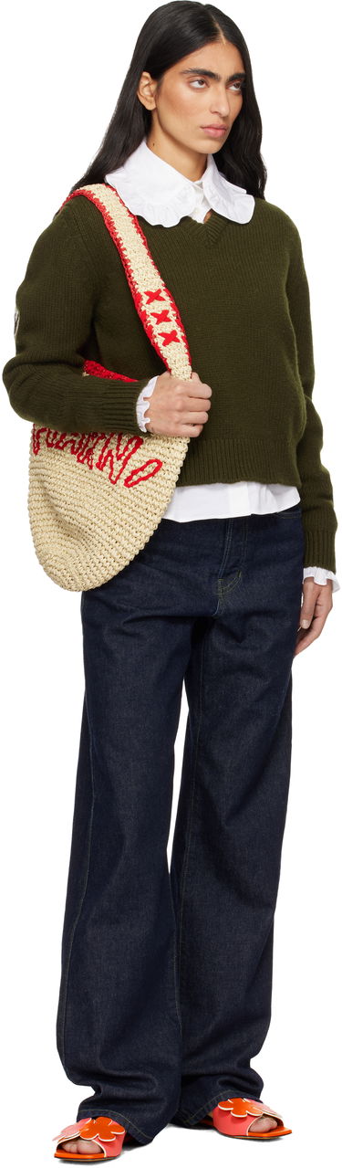 Kabelka Marni Nassa Woven Small Bag with Raised Lettering and Contrast Trim Rôznofarebný | SBMP0257A0 P8561, 3