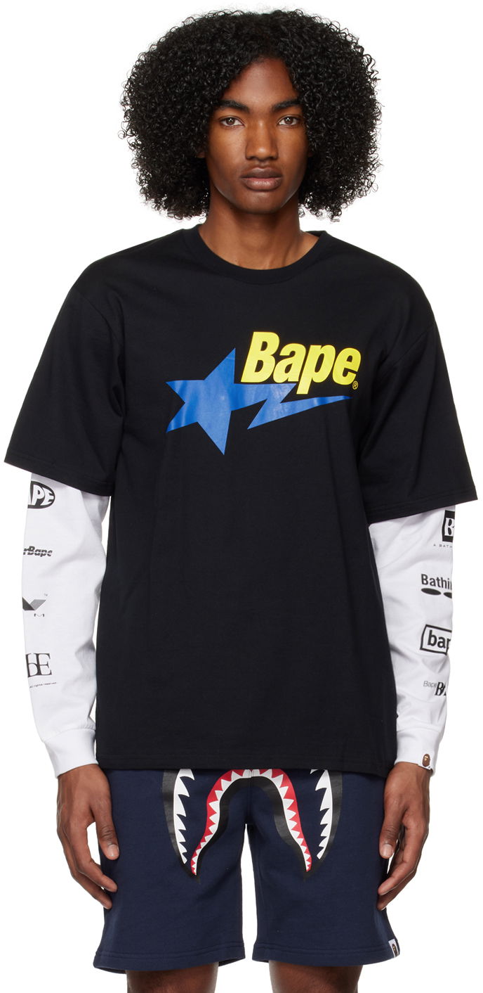 Tričko BAPE STA Layered T-Shirt Čierna | 001LTI801002M, 0