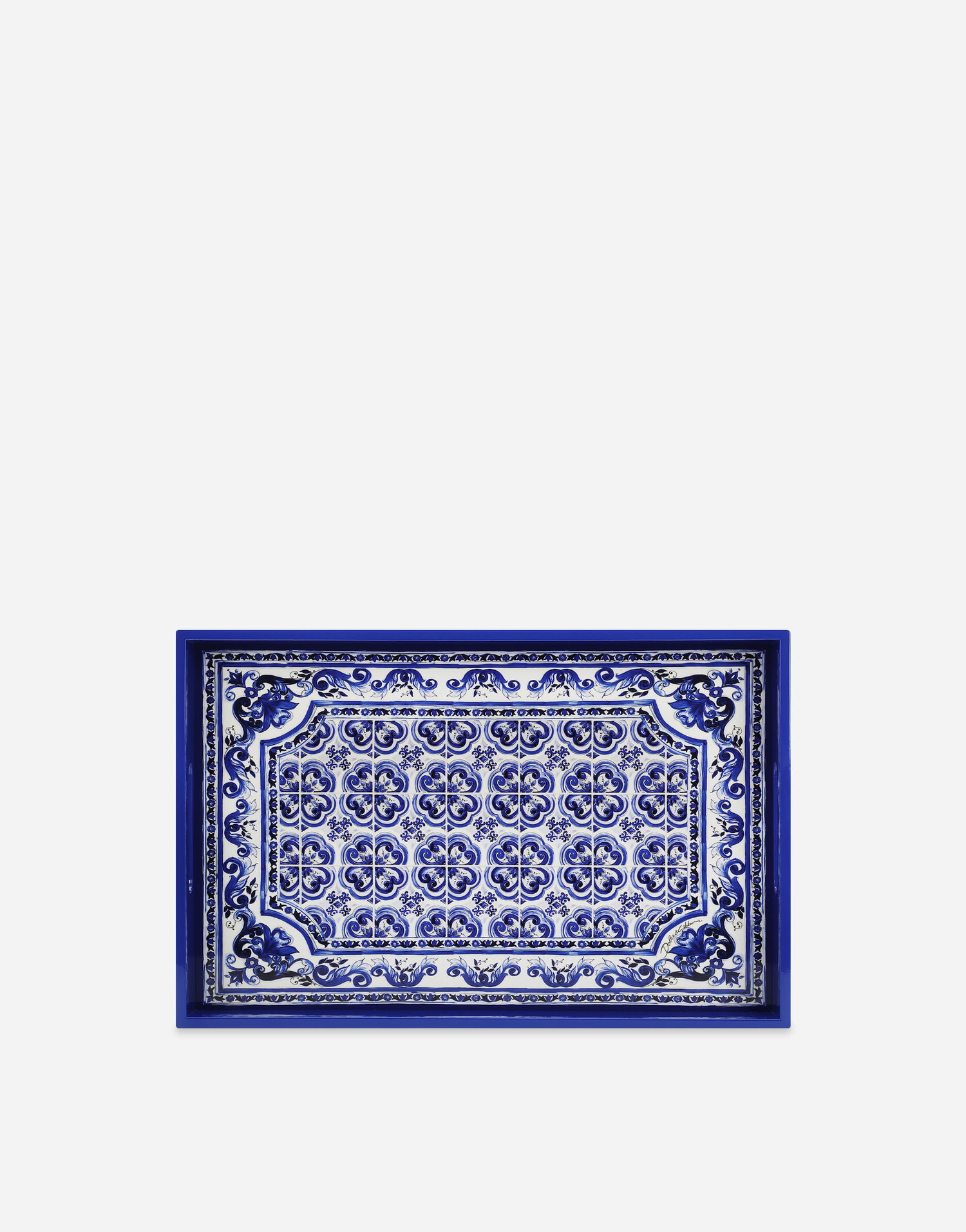 Doplnky Dolce & Gabbana Dolce & Gabbana Plexiglass Rectangular Tray Modrá | TC0107TCALRUB009, 1